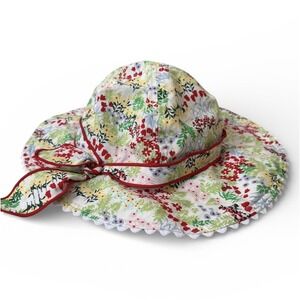 Hanna Andersson Girls Bucket Hat Small Kids Floral Floppy Cotton Summer Beach